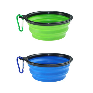 Outdoor Folding Bowl Drinking Water Bowl Portable Dog Bowl Outdoor Drinking Water Dog Food Basin Silicone Pet Bowl Drinking Water Supplies