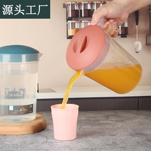 2024 New Large Capacity Stacked Cold Water Kettle Milk Tea Juice Drink with Water Cup suit Food Grade Cold Water Kettle