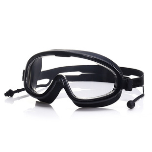 in stock children's large frame swimming goggles boys and girls adult swimming glasses waterproof anti-fog HD large frame goggles