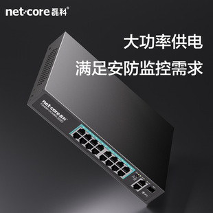 Leike SG18P 16-Port 100m poe Switch Dual Gigabit Cascade Monitoring Dedicated National Standard 48V Network Cable Power SuPPly