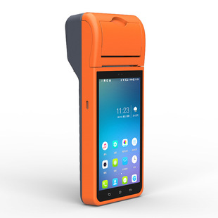 Hot sale Android 4G smart use pda handheld 5.5-inch barcode QR code 58mm smart terminal scan code collection