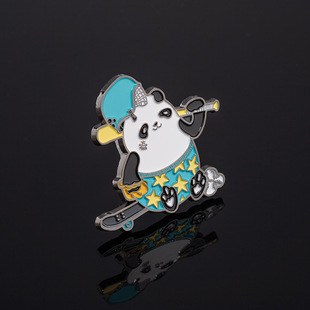 Metal Badge Custom Painted Enamel Logo Badge Zinc Alloy Cartoon School Badge Commemorative Medal Brooch Wholesale
