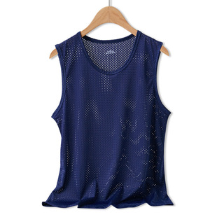 Ice Silk Mesh Vest Men's Outer Wear Fitness Hurdle Sports Thin Quick-drying Sleeveless T-shirt Summer Waistcoat Wholesale