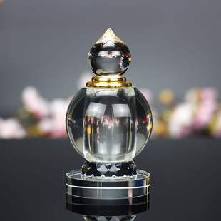 Crystal Sherita Crystal Glass Bottle Containment Sealed Transparent Manwan Five-wheel Tower Big White Tower Table Ornaments