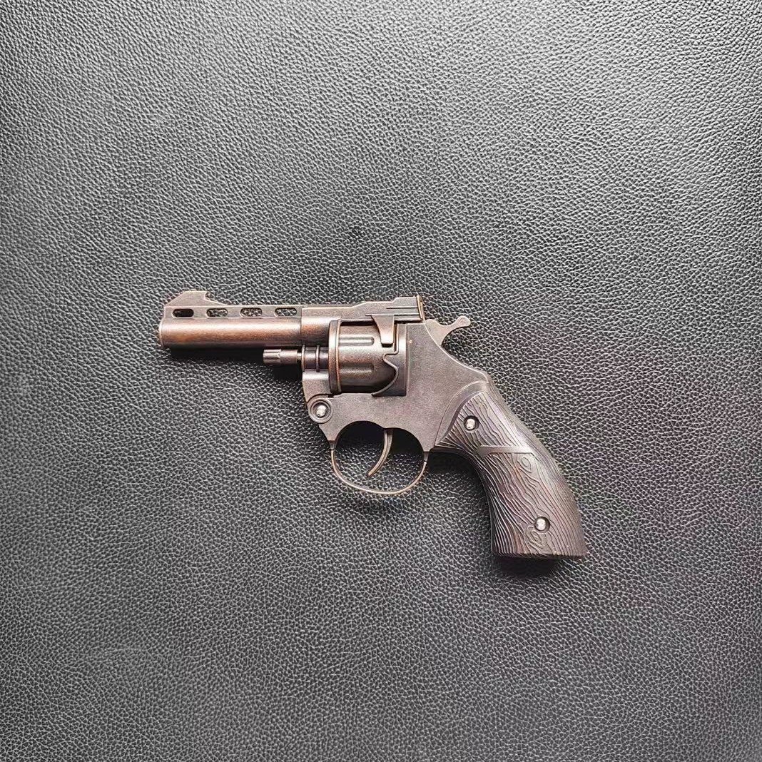 Large Metal Smash Gun, Childhood Nostalgic Toy, Lightweight Revolver Gun Model, Children's Toy Gift