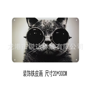 European retro nostalgic Iron Painting personalized home decoration creative wall decoration Bar Cafe decoration crafts
