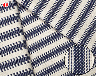 Cotton and linen fabric new yarn-dyed striped 03 suitable home textile bags shoes material pillow handbag jacquard fabric