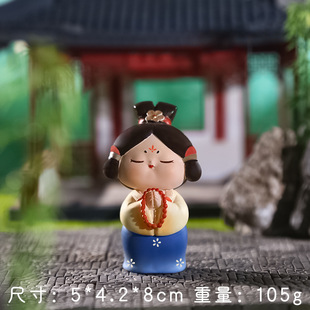 A generation of Tang palace fu tumbler little sister medium ornaments national tide antique beauty desktop decorations wholesale