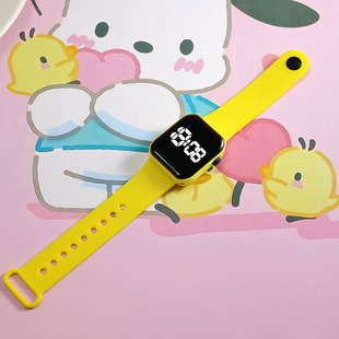 New Foreign Trade Y1 Candy Color LED Electronic Watch Large Screen Touch Fashion Simple Men's and Women's Student Square Watch