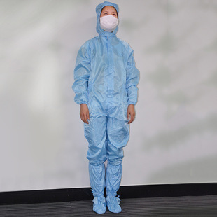 Factory direct supply protection anti-static conjoined work clothes pharmaceutical factory food factory dust-free clothes high temperature resistant clean clothes
