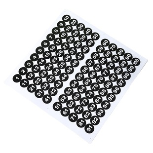 Factory wholesale adhesive sticker size label number letter number clothing shoes and socks size label can be customized