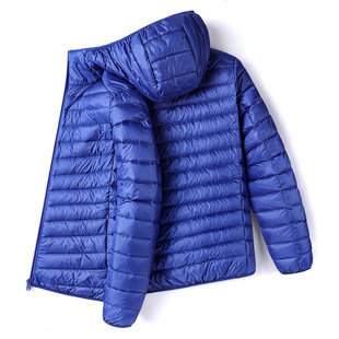 Foreign trade autumn and winter new men's fashion thin cotton-padded jacket hooded solid color cotton-padded coat hooded plus size fashion short coat