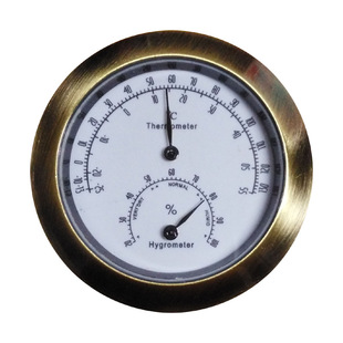 43mm gold inlaid hygrometer integrated meter non-contact bimetal temperature and humidity integrated meter head