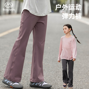 Half-degree Leisure Girls' Spring Casual Pants Slightly La High-elastic Foreign-style Big Children's 25 New Spring Loose Sports Pants