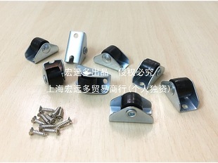 Thickened 0.5 inch 1 inch small size nylon casters furniture bookcase bed cabinet drawer miniature pulley low directional roller