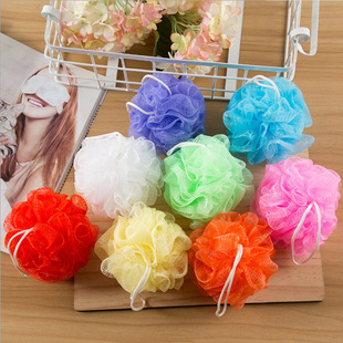 20g monochrome and mixed color PE Bath flower bath ball shower ball Scrubbing Bubble Ball color specifications can be set