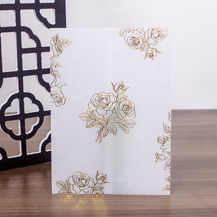 Sulfuric Acid Paper Envelope Translucent Invitation Letter Envelope Bronzing Wedding Invitation Packing Bag Nail Art Card Storage Bag