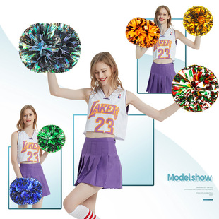 Flower Ball Команда Черлидинга Холдинг Цветок Конкурс Ручка 5-дюймовая Упражнения для учеников начальной школы Детские танцевальные команды Черлидинга