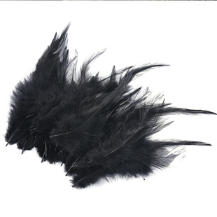 Wholesale 4-6 white pointed feather color chicken feather diy handmade jewelry crafts dream catcher clothing decoration materials