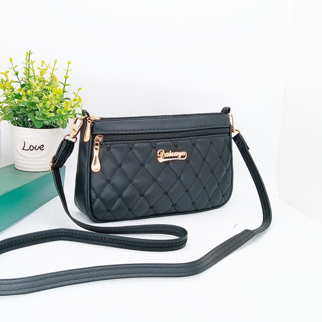 Bags New 2023 Crossbody Shoulder Bag Multi-Layer Embroidered Casual Fashion Factory Supply Mom Middle-Aged Cross-Bag