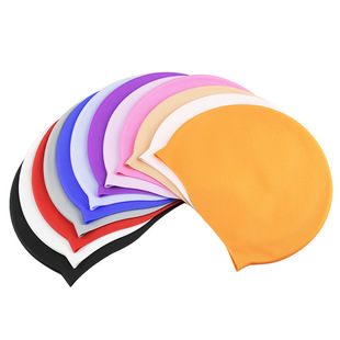Swimming Cap Adult Silicone Swimming Cap Waterproof Head Girls' Long Hair Swimming Cap Plus Size Silicone Swimming Cap Wholesale