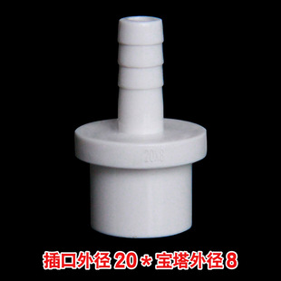 PVC Pagoda Direct Hose Joint Pagoda Joint Direct Plastic Soft and Hard Pipe Conversion Quick Connect Oxygen Boarer Socket