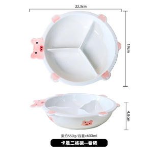 Ceramic Lunch Box with Lid Office worker Lunch Box with Meal Household Lunch Box Clove Style Fit Bowl Microwave Oven Available