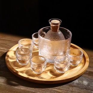 Heat Resistant Glass Yellow Wine Warmer suit Household Wine Wine Sake Pot Sake Cup Old Style Wine Warmer Hot Wine Hot Wine Warmer