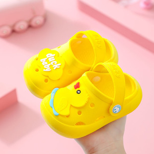 Children's Slippers Summer Indoor Non-Slip Soft-Soled Slippers Children's Clogs Baotou Infants and Boys Baby Slippers