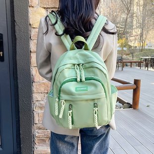 New Senior high school College Student Schoolbag 2024 Spring and Summer New Casual All-match Travel Bag Mummy Going Out Lightweight Backpack Batch