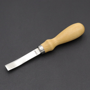 Leather Thinning Wide Shovel diy Hand Drum Segment Peeling Edge Treatment Tool Solid Wood Handle Sharp Blade