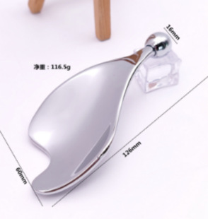 Factory Customized Metal Scraping Board, Facial Massage and Beauty Scraper, Universal Meridian Massage Acupuncture Pen with Printed Logo