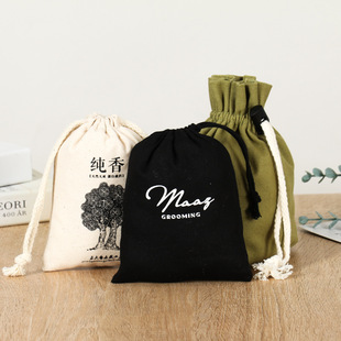 Фабрика оптовой холстины мешок Drawstring ювелирных изделий мешок drawstring хлопка и льна мешок Drawstring напечатанный мешок хранения холста
