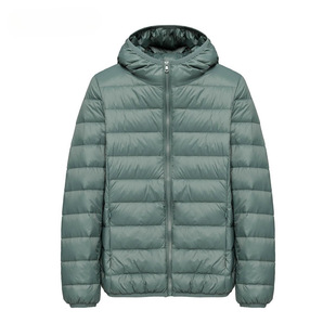 Lightweight Down Jacket New Hood Women's Short All-match plus size Lightweight Casual Winter Warm White Duck Down Jacket