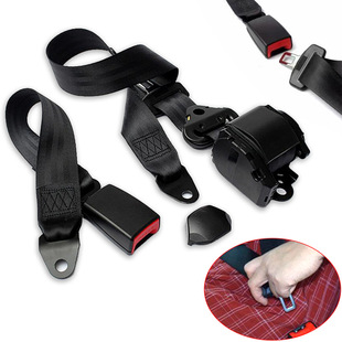Automatic telescopic emergency locking car three-point seat belt bus oblique shoulder safety belt K3 plastic-coated
