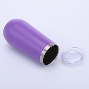 In stock supply 10oz egg shell cup inside and outside 304 wine thermos cup U-shaped big belly egg Champagne Cup sublimation