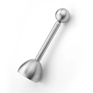 Cross-border Stainless Steel Egg Cutter 304 Shell Cutter Free Fall Egg Cutter Straight Rod Egg Shell Cutter