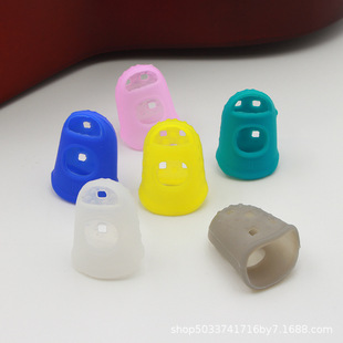 Guitar String Silicone Finger Protective Cover Beginner Practice Finger Guard Sweeping Finger Paddle