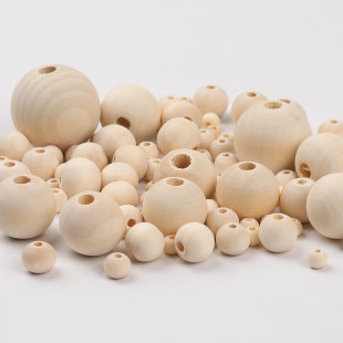 Spot Wood Color Wooden Beads Loose Beads diy Accessories Lotus Wood Round Beads Wooden Loose Beads Wholesale by Pound