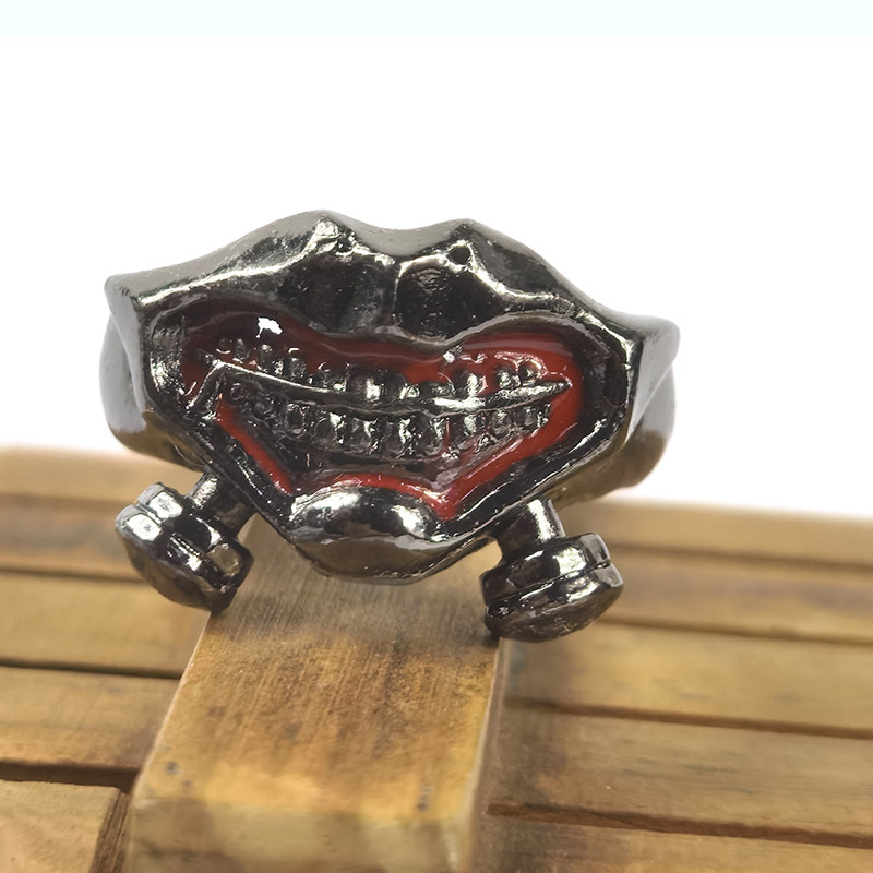 Tokyo Ring Tokyo Ken Kamado Mask Ring Anime Ring Necklace Accessories Wholesale