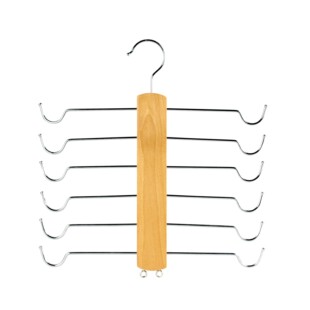 Multi-layer underwear storage hanger multi-functional solid wood hanger bra camisole hanger wholesale household