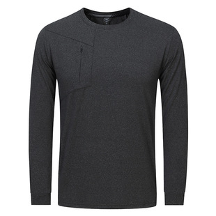 2024 European and American Spring and Autumn New Long Sleeve Sports T-shirt Men's Running Fitness Training Clothing Fashion Casual Wear Top