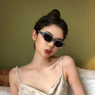 Jennie, солнцезащитные очки кошачий глаз в том же стиле, женские модные в Корейском стиле, с защитой от УФ-излучения, маленькая красная книжная сетка, красные очки в стиле ins, высокое чувство