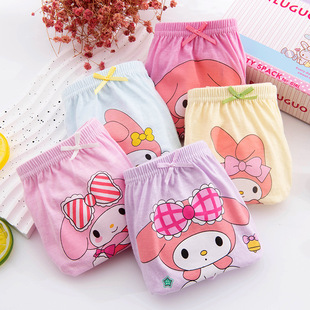 Factory Direct children's underwear Korean cartoon printed girls' cotton briefs baby cotton shorts without pp