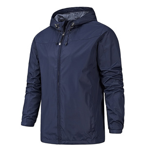 Jacket men's spring and autumn thin casual jacket women's waterproof windproof outdoor sports hooded jacket men's fashion
