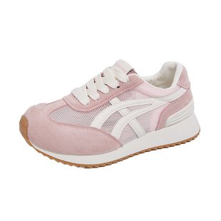 2025 Summer Fashion Breathable Mesh Forrest Gump Shoes Non-slip Thick-soled Casual Single-layer Shoes Korean Style Soft-soled Women's Shoes V05