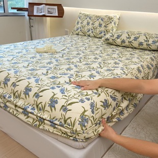 Class A small Zhu cotton bed hat single-piece four-season universal mattress protector skin-friendly breathable dust-proof bedspread