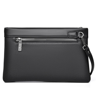 New Men's Clutch Handbag Men's Business Casual Large Capacity Soft Leather Clutch Handbag Men's Trendy Handbag Wallet