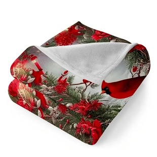Red Bird Flannel Blanket Cross-border temu Explosions Lunch Blanket Amazon Small Cover Blanket Factory Direct Blanket