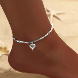 Europe and the United States cross-border hot selling personalized double-layer flash star anklet ladies cold wind sparkling footwear